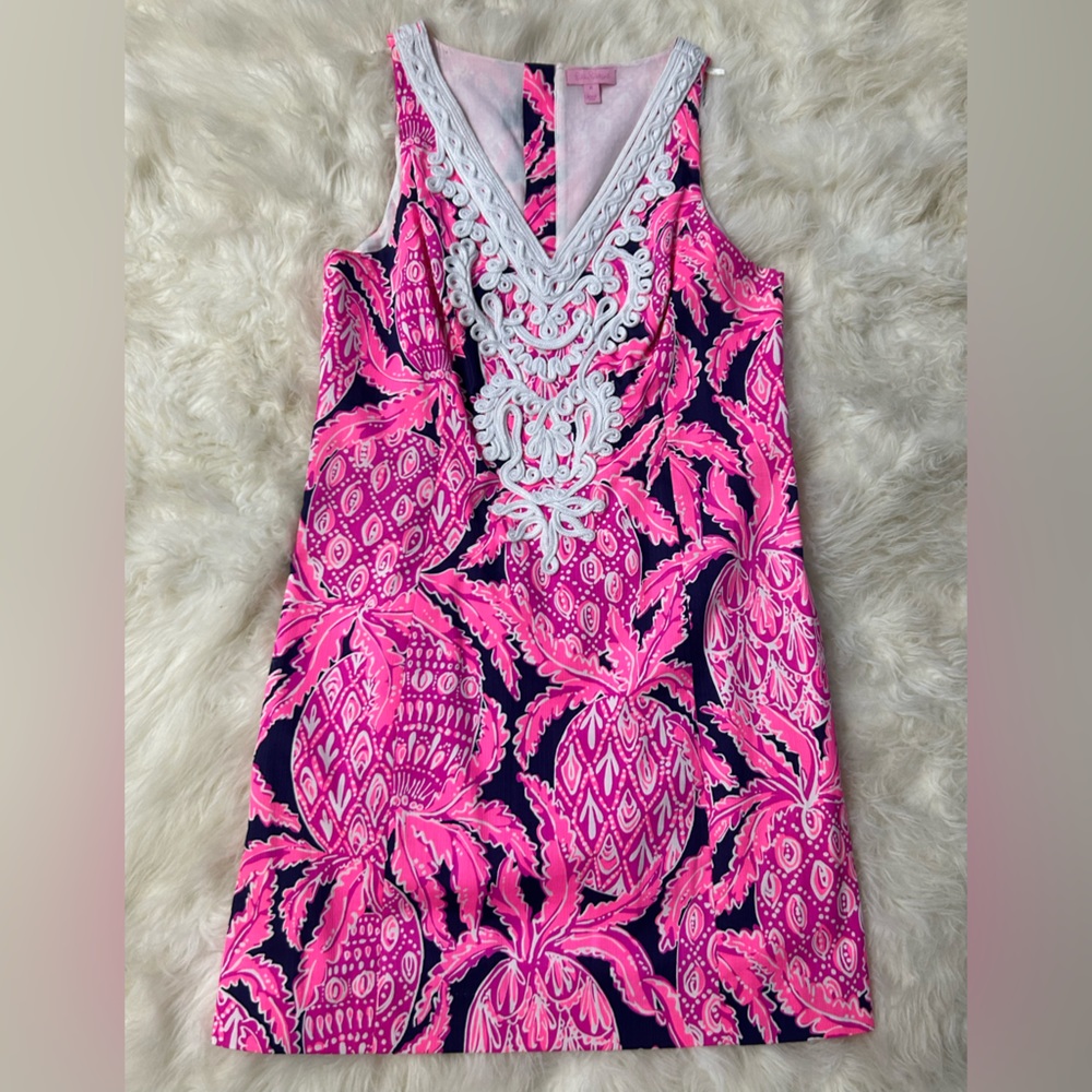 Worn ONCE - Gabby Shift Dress in Navy Coco Safari